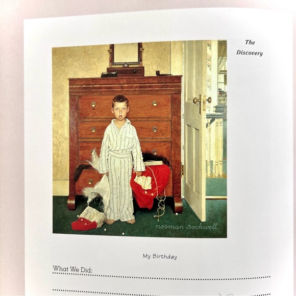 NEW Norman Rockwell My School Days Keepsake Album Preschool to Grade 8 Art Book - Picture 5 of 16